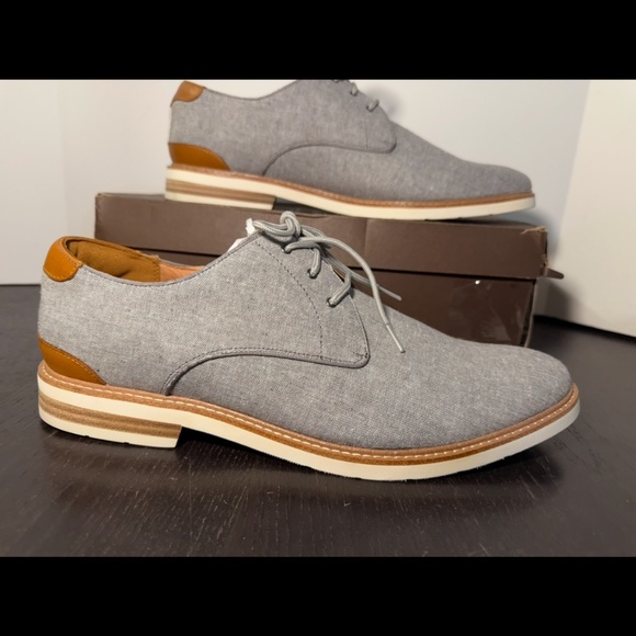 Florsheim Highland Canvas Plain Toe Oxford Grey Canvas/White Sole Mens 13M main image 6